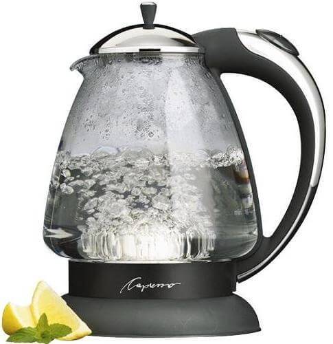 Electric kettle that shuts off when 