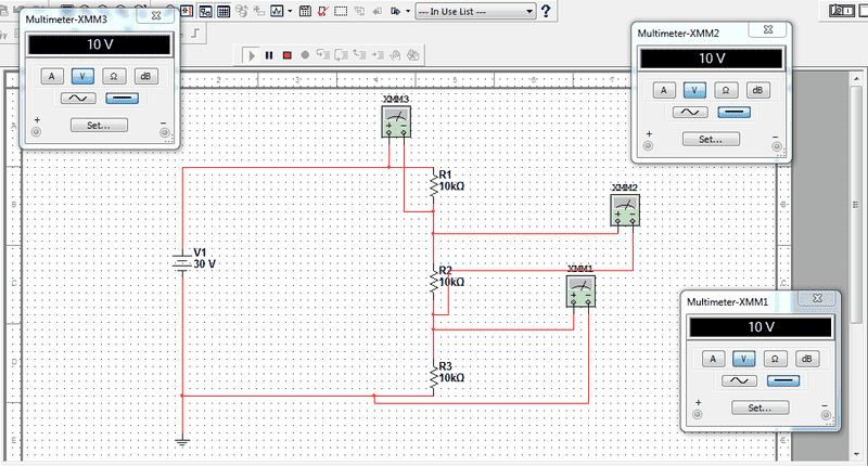 Voltage drop difference in closed and open circuits