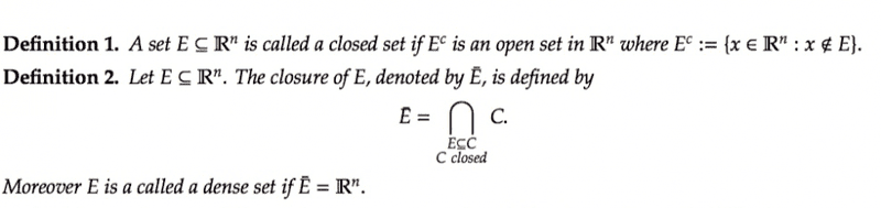 Proving open and closed sets