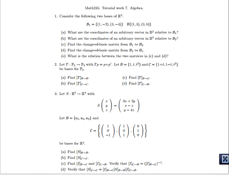 linear algebra tutorial