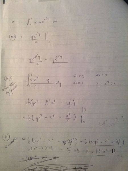 Calculate The Double Integral Int Int Xye X 2 Y Physics Forums