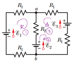 Multiloop circuit: kirchhoff