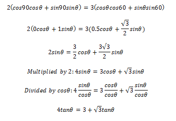 Solving trigonometric equations using compound angle formula