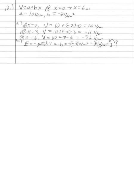 Potential Electric Field Almost Done Need A Little Help Physics Forums