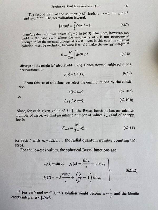 Normalization Of The Radial Part Of The Spherical Harmonics Physics Forums