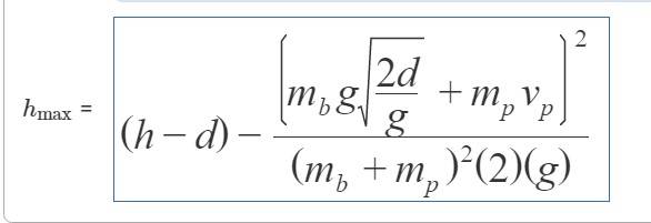 maximum-height-after-a-collision-general-solution