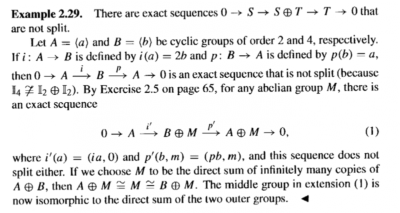 Split Exact Sequences ... Bland, Proposition 3.2.7 | Physics Forums ...