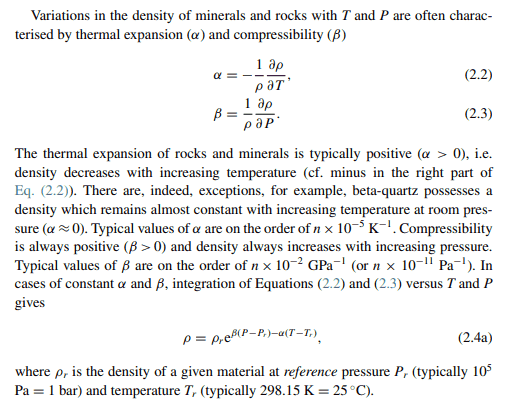 Repost Merged Threads Density pressure and temperature dependency