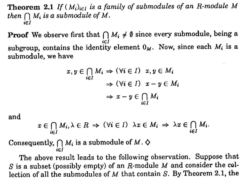 Introduction to Submodules