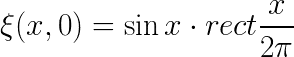 tex?%5CLARGE%20%5Cxi%28x%2C0%29%3D%5Csin%7Bx%7D%20%5Ccdot%20rect%7B%5Cfrac%7Bx%7D%7B2%5Cpi%7D%7D.gif