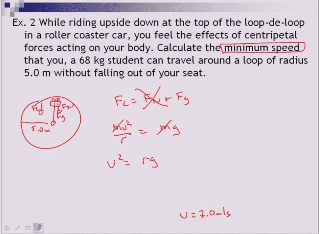 Roller Coaster Circular Motion