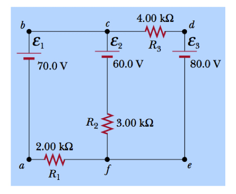 Finding Current And Potential Difference Within A Circuit