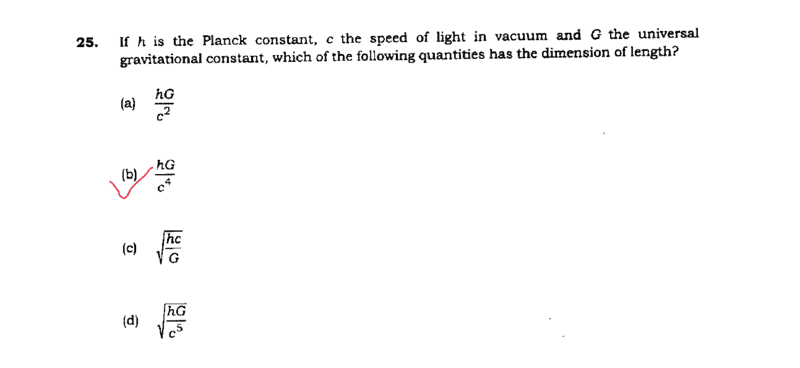 Dimension Of Length Using H G C Physics Forums