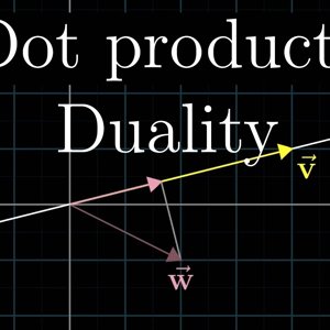 Dot products and duality | Essence of linear algebra, chapter 7 - YouTube