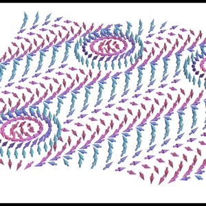 Skyrmions forming on a surface - YouTube