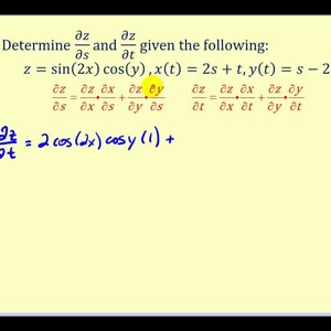 The Chain Rule for Functions of Two Variables With Two Independent Variable