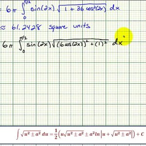 Ex: Surface Area of Revolution - Sine Function