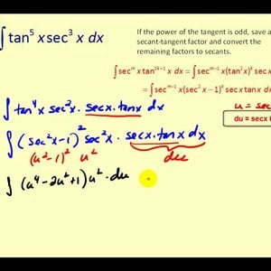 Trig Integrals Involving Powers of Secant and Tangent: Part 1