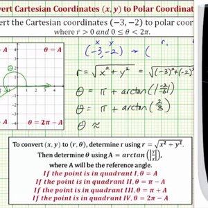 Ex: Convert Cartesian Coordinates to Polar Coordinates - YouTube