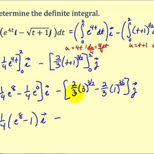 Definite Integration of Vector Valued Functions