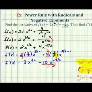 Ex: Find a Derivative of a Function Involving Radicals Using the Power Rule (Rational Exponents)