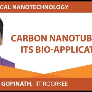 Biomedical Nanotechnology by Prof. P. Gopinath (NPTEL):- Carbon nanotubes and Its Bio-Applications