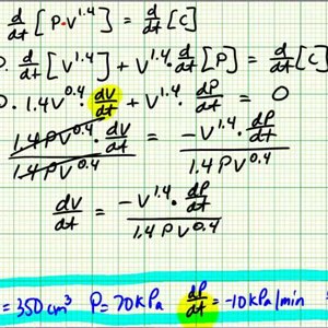 Ex: Related Rates - Air Volume and Pressure