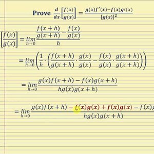 Proof - The Quotient Rule of Differentiation