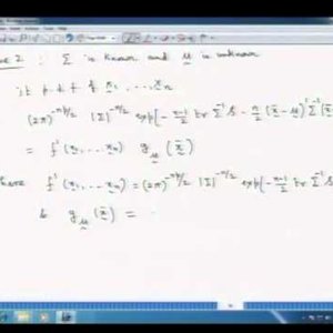 Applied Multivariate Analysis (NPTEL):- Lecture 8: Random sampling from multivariate normal distribution and Wishart distribution - 1