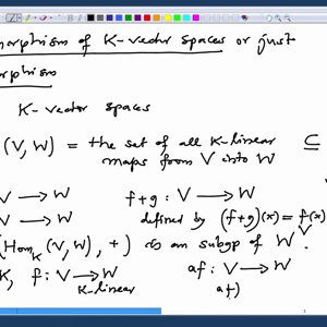 Linear Algebra by Prof. Dilip Patil (NPTEL):- Lecture 22: Introduction to Linear Maps