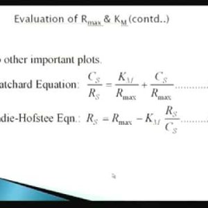 Biochemical Engineering (NPTEL):- Lecture 09: Enzyme Kinetics : Michealis-Menten Kinetics