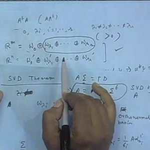 Adaptive Signal Processing by Prof. Mrityunjoy Chakraborty (NPTEL):- Lecture - 41 Singular Value Decomposition Part 3