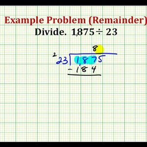 Example:  Dividing Whole Numbers with a Remainder