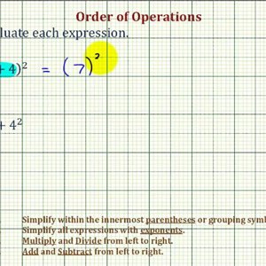 Ex: Evaluate Expressions - Square of a Sum and the Sum of Squares