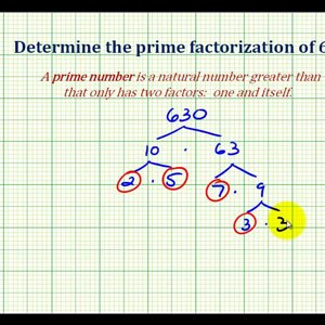 Ex 3:  Prime Factorization