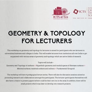 Geometry and Topology of surfaces (Lecture 1) by C. S. Aravinda