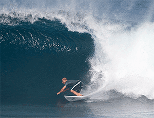 Garrett Lisi surfing